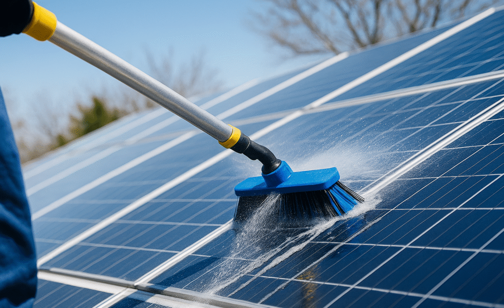 Mycie paneli fotowoltaicznych